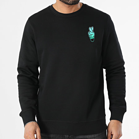 Disney - Hands Sudadera cuello redondo Negro Azul claro Verde