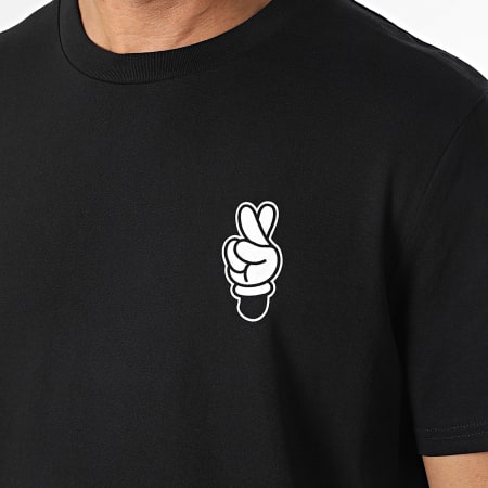 Disney - Tee Shirt Hands Noir Blanc
