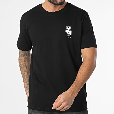 Disney - Tee Shirt Hands Noir Blanc
