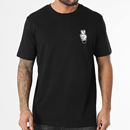 Disney - Tee Shirt Hands Noir Blanc