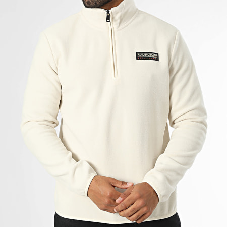 Sweat Polaire Col Zippe A4HDV Beige