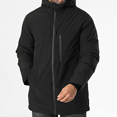 Produkt - Fred Parka negra con capucha