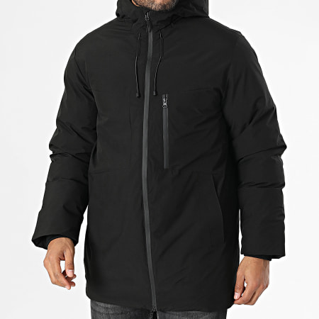 Produkt - Fred Parka negra con capucha