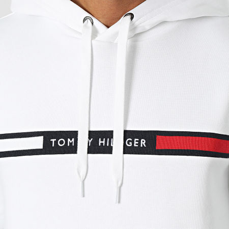 Tommy Hilfiger - Sweat Capuche Hilfiger Chest Insert 7361 Blanc