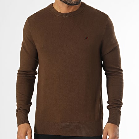 Tommy Hilfiger - Pull Pima Organic Cotton Cashmere 8046 Marron