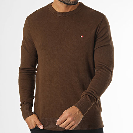 Tommy Hilfiger - Pull Pima Organic Cotton Cashmere 8046 Marron