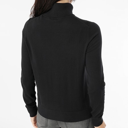 Tommy Hilfiger - Pull Col Roulé Femme Stitch Roll 3211 Noir