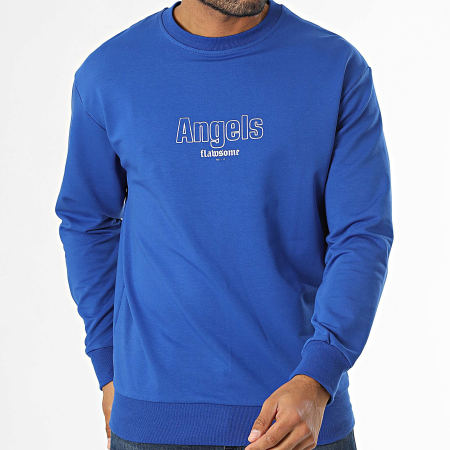 Classic Series - Tee Shirt Manches Longues Oversize Bleu Roi