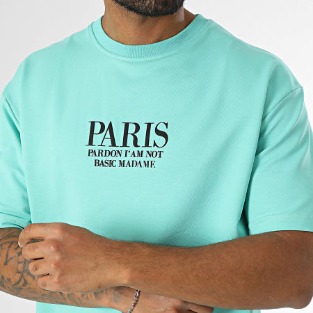Classic Series - Tee Shirt Oversize Bleu Turquoise