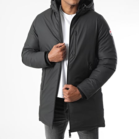 Parka nero con cappuccio Laurel