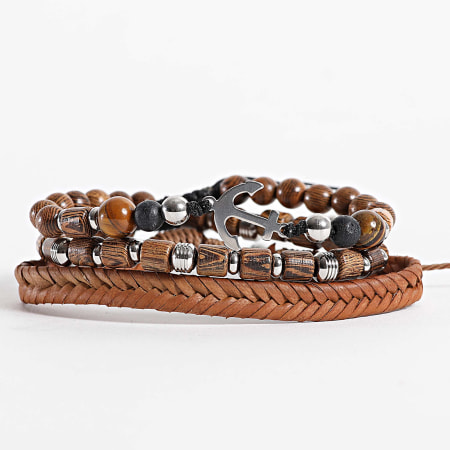 Frilivin - Lot De 3 Bracelets Camel