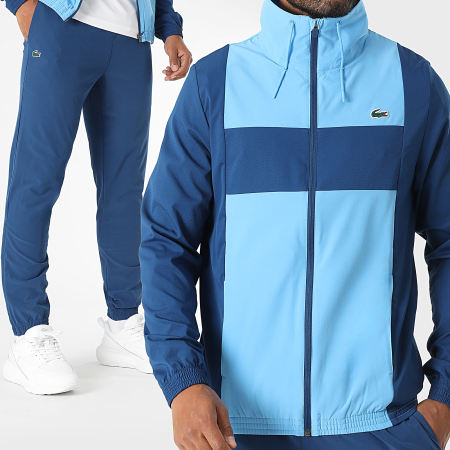 Ensemble De Survetement Regular Fit Logo Crocodile Bleu Clair Bleu Marine