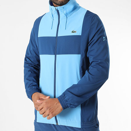 Lacoste - Ensemble De Survetement Regular Fit Logo Crocodile Bleu Clair Bleu Marine