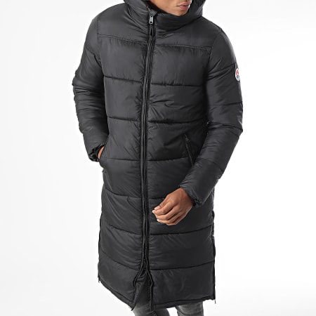Classic Series - Doudoune Longue Capuche Diego Noir