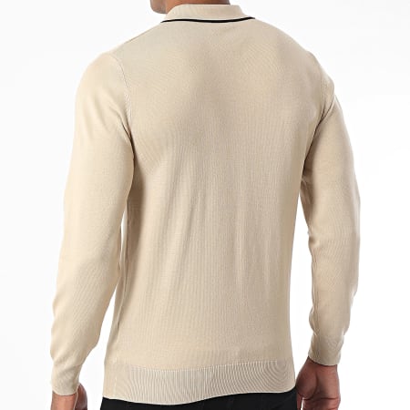 Frilivin - Polo Manches Longues Beige