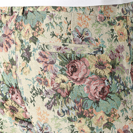 Frilivin - Pantalón Regular Fit Beige Floral