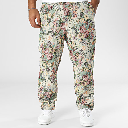 Frilivin - Pantalón Regular Fit Beige Floral