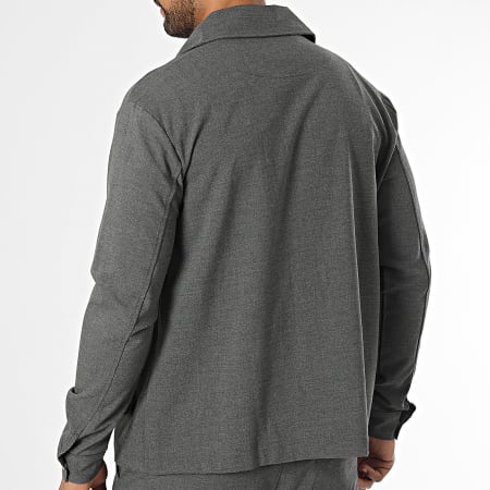 KZR - Ensemble Veste Zippée Et Pantalon Gris Anthracite