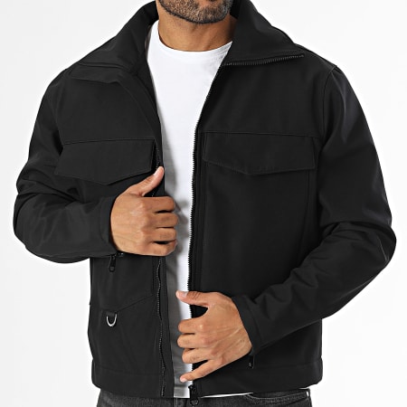 KZR - Chaqueta negra con cremallera