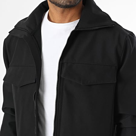 KZR - Chaqueta negra con cremallera