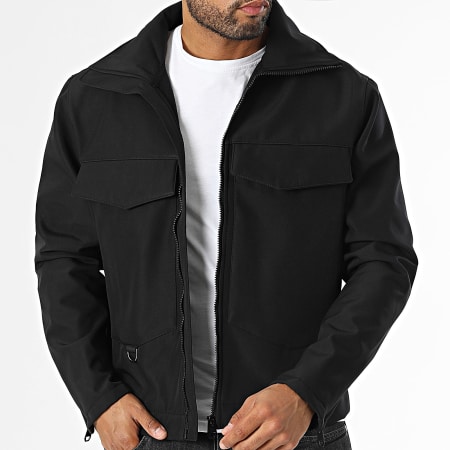 KZR - Chaqueta negra con cremallera