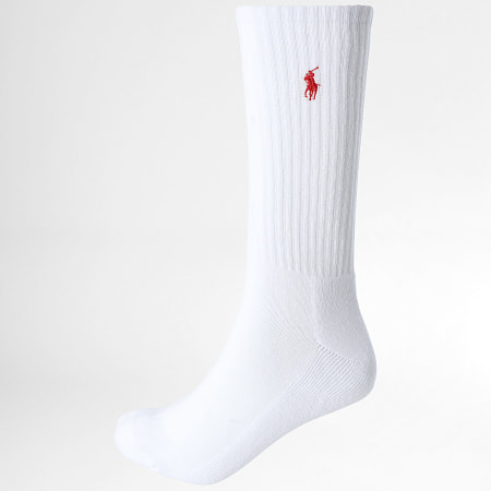 Polo Ralph Lauren - Lot De 6 Paires De Chaussettes Original Player Blanc