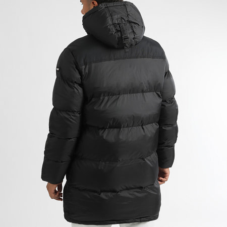 ジャケット・アウター Schott CLASSIC HOODED DOWN JKT M Anthracite Hooded Down Down without seam, Mat fabric - Inland