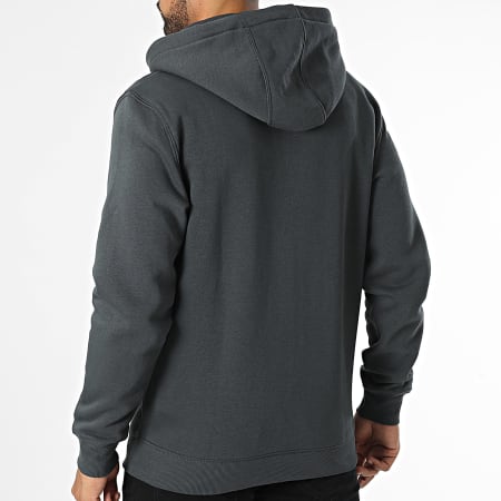 Tommy Jeans - Sweat Zippé Capuche Flag Zip 0743 Gris Anthracite