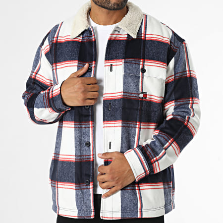 Veste sherpa carreaux outlet