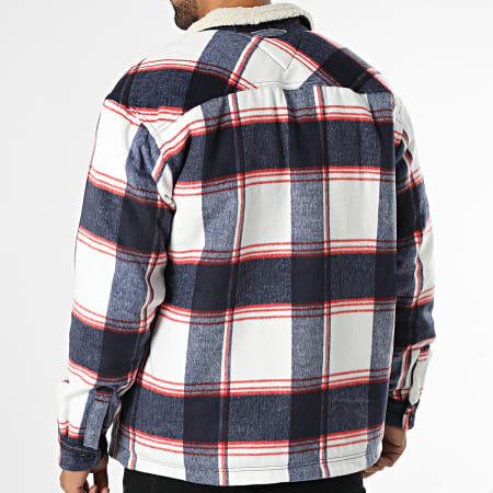 Veste sherpa carreaux outlet