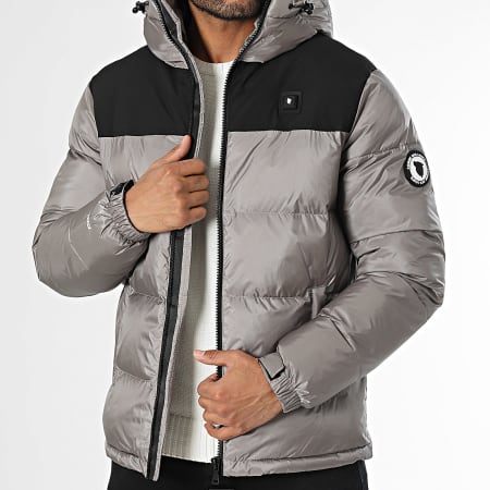 Comme Des Loups - Doudoune Chauffante Capuche Stuttgart Gris