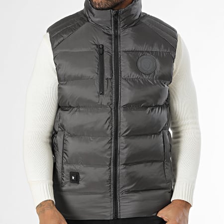 Comme Des Loups - Doudoune Sans Manches Helsinki Chauffante Gris Anthracite