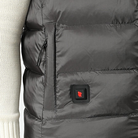 Comme Des Loups - Doudoune Sans Manches Helsinki Chauffante Gris Anthracite