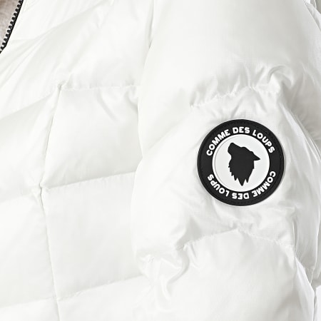 Comme Des Loups - Doudoune Capuche Longue Chauffante Femme Vienne Blanc
