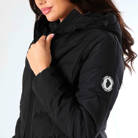 Comme Des Loups - Doudoune Capuche Chauffante Femme Amel Noir