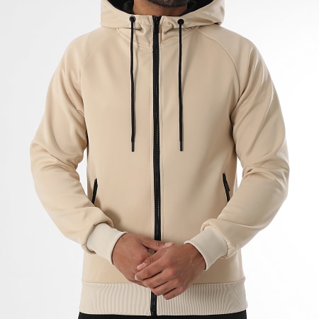LBO Sweat Zippé Capuche 0252 Beige