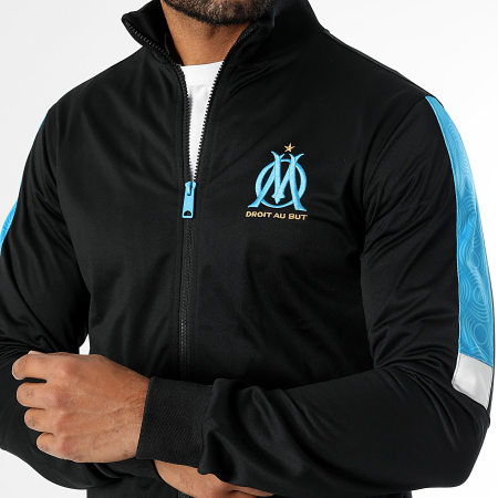 OM - Ensemble De Survetement M24013 Noir Bleu Clair