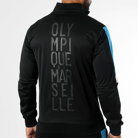 OM - Ensemble De Survetement M24013 Noir Bleu Clair