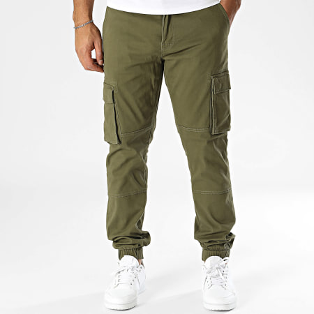 Only And Sons - Pantalon Cargo Calle Life Vert Kaki