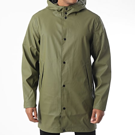 Only And Sons - Veste Capuche Longue Luca Vert Kaki