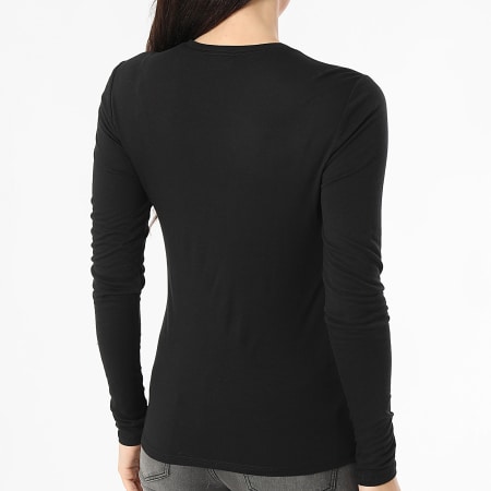 Only - Tee Shirt Manches Longues Femme Suma Woolblend Noir