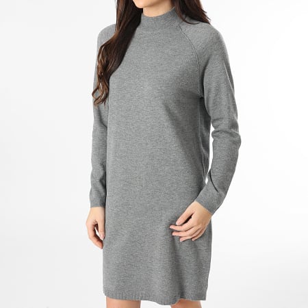 Only - Robe Pull Femme Amore Gris Chiné