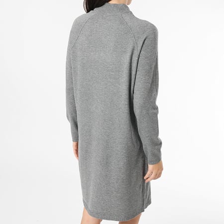 Only - Robe Pull Femme Amore Gris Chiné