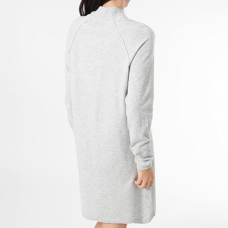Only - Robe Pull Femme Amore Gris Clair Chiné
