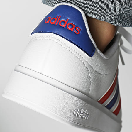 Adidas Sportswear - Baskets Grand Court 2.0 IG9224 Footwear White Semi Lucid Blue Better Scarlet