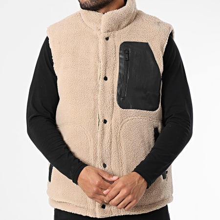 Classic Series - Abrigo sin mangas reversible Caqui Verde Beige