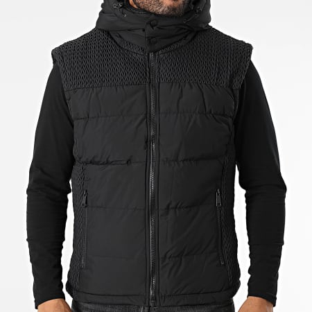 Classic Series - Chaqueta sin mangas con capucha Negro
