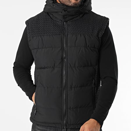 Classic Series - Chaqueta sin mangas con capucha Negro