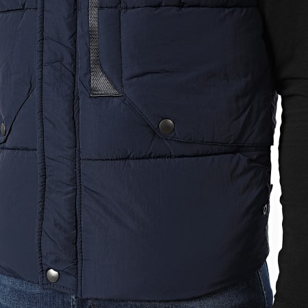 Classic Series - Chaqueta azul marino sin mangas y con capucha