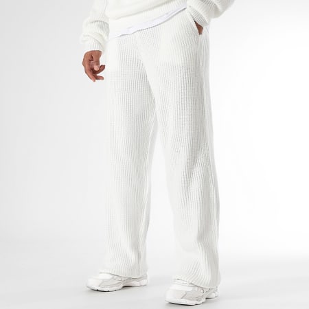 LBO - Ensemble Sweat Capuche Et Pantalon Jogging Mailles 1484 Blanc